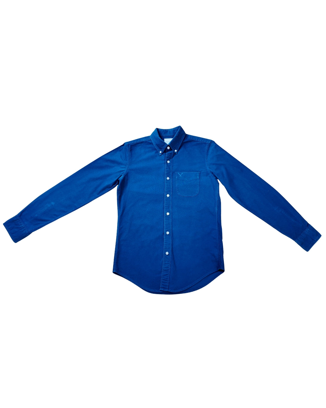 CAMISA MANGA LARGA AZUL AMERICAN EAGLE