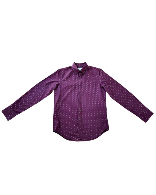 CAMISA TINTO CON PUNTOS MANGA LARGA AMERICAN EAGLE