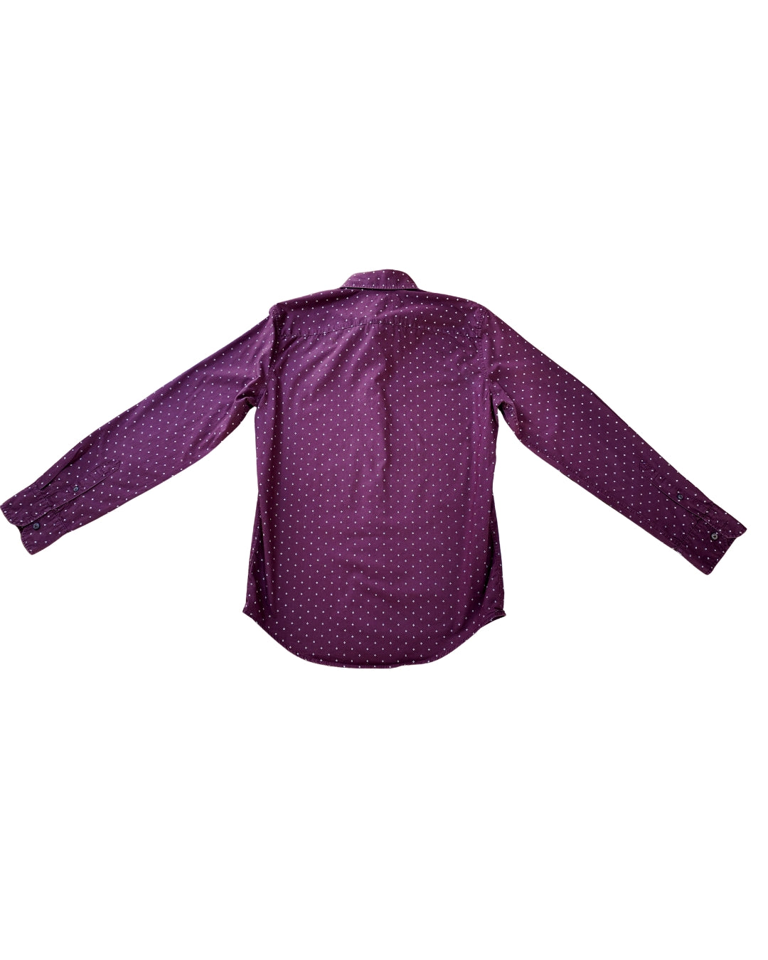 CAMISA TINTO CON PUNTOS MANGA LARGA AMERICAN EAGLE