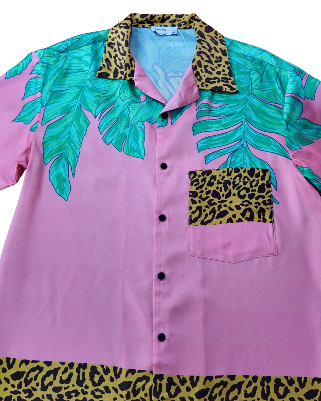 CAMISA OVERSIZE MANGA CORTA LEOPARDO
