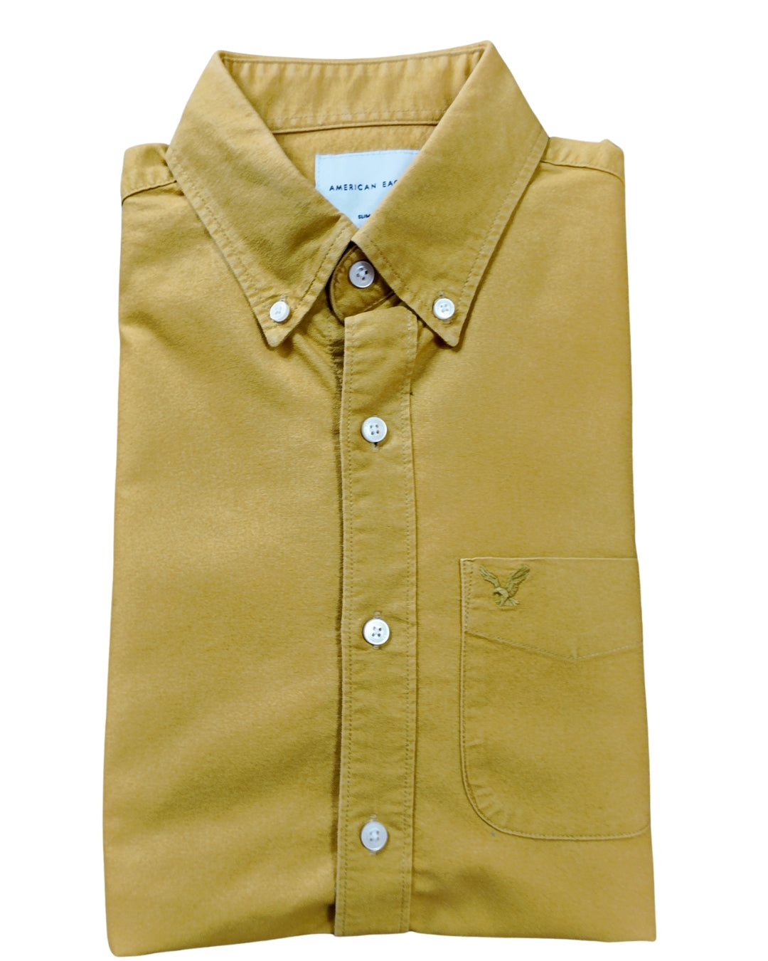 CAMISA MANGA LARGA AMARILLA AMERICAN EAGLE