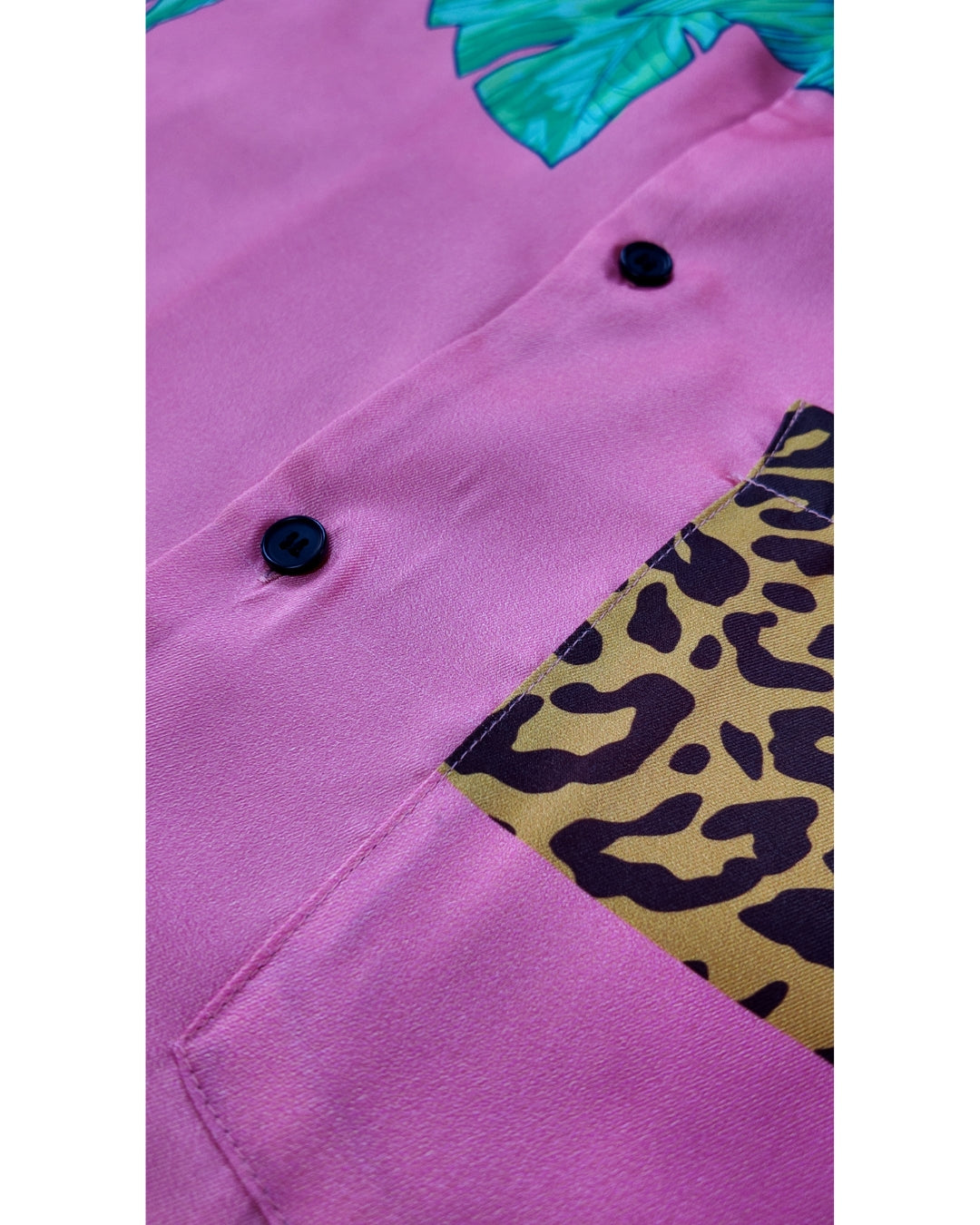 CAMISA OVERSIZE MANGA CORTA LEOPARDO