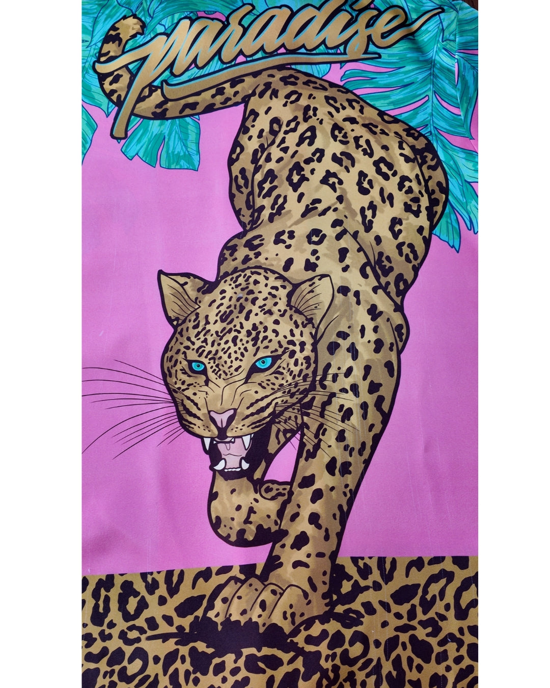 CAMISA OVERSIZE MANGA CORTA LEOPARDO