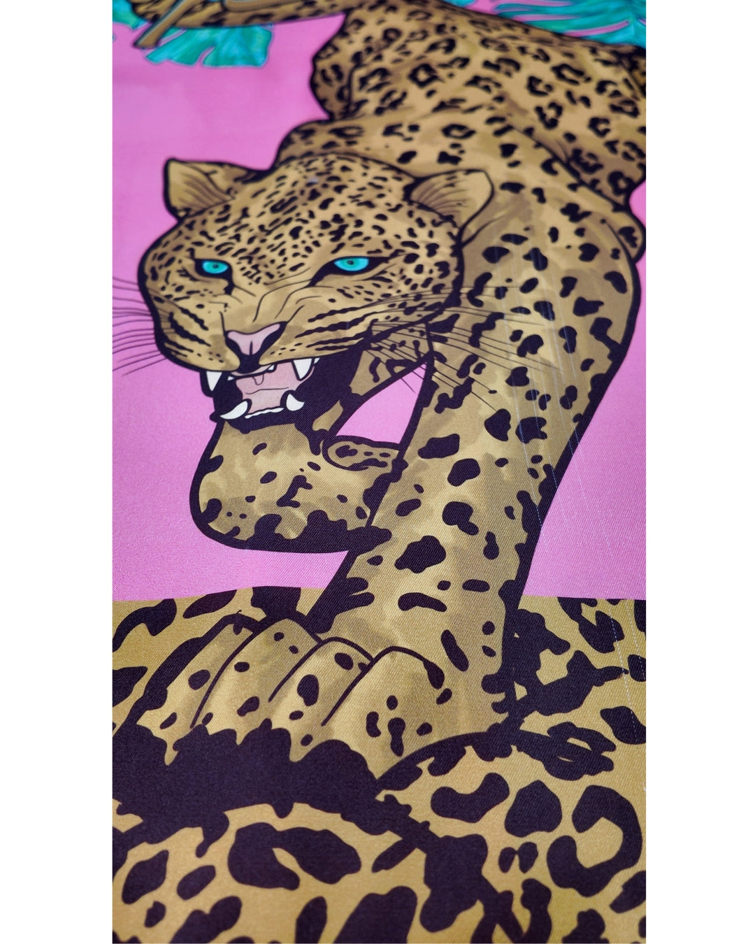 CAMISA OVERSIZE MANGA CORTA LEOPARDO
